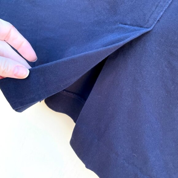 Lauren Ralph Lauren Cargo Pencil Skirt Size 6 Navy Blue Zippered Pockets - Picture 3 of 6